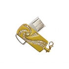 Metal Usb Drives - Grade A chip full real capacity factory direct Diamond jump drive LWU288